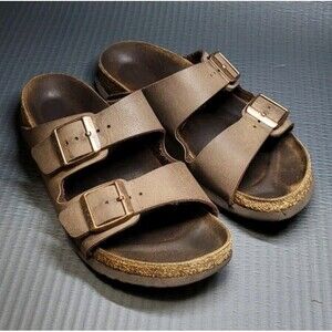 Birkenstock Arizona Sandals Womens Size 5 36 Mocha Cork Slide Shoes
